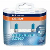 Комплект автоламп OSRAM H3 12V 70W COOL BLUE HYPER 64151CBH